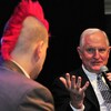 CeBIT 2009 (3 to 8 March) Webciety Forum – fireside chat with Sascha Lobo und Craig Barrett, Chairman of the Board, Intel Corporation