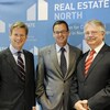 REAL ESTATE NORTH 2010 (2. bis 3. Juni)   Terminal Tango, Flughafen Hamburg:  Internationale Fachmesse für Gewerbeimmobilien in Nordeuropa  (l-r) Eröffnungsfeierlichkeiten mit Stephan Ph. Kühne, Mitglied des Vorstands der Deutschen Messe AG, Senator Axel Gedaschko, Präses der Behörde für Wirtschaft und Arbeit in Hamburg und Dr. Andreas Mattner, Präsident, ZIA Zentraler Immobilien Ausschuss, Berlin